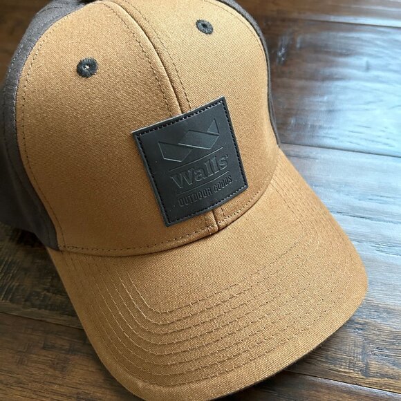 Walls Outdoor Goods branded hat tan brown copper adjustable unisex cap - Picture 5 of 5